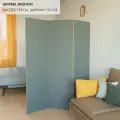 Ширма для зонирования комнаты Эконом. Размер 175см высота *150 см ширина. Цвет серый.