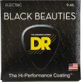 Струны для электрогитары 09-46 DR BKE-9/46 Extra Life Black Beauties Черные