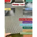 Резиновое покрытие напольное в рулоне 1 х 6 (Монета, цвет серый) Резиновая дорожка для авто, гаража, ступень, для лифта