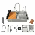 Мойка для кухни мультифункциональная SUS 304, толщина 3 мм 750x460x220 сатин