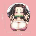 Коврик для мыши Нэдзуко 3D в стиле Эро Аниме тянки с подушкой для поддержки запястья, коврик антистресс 21,5х25,5см, №003