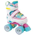 Раздвижные роликовые коньки HUDORA Rollschuh Skate Wonders,  22036,  р. 28 – 31, белый/голубой/розовый