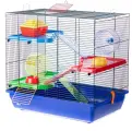 Клетка для грызунов Inter-Zoo G085 Teddy Gigant II с пластиковыми цветными аксессуарами 58 х 38 х 55 см (1 шт)