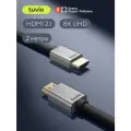 Кабель HDMI Tuvio, версия HDMI 2.1, 2 метра, темно-серый, позолоченные контакты