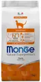 Сухой корм для стерилизованных кошек Monge Natural Superpremium Monoprotein, с уткой 1.5 кг