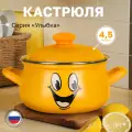 Кастрюля эмалированная для плиты 4.5 л
