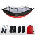 Гамак с москитной сеткой/Гамак для кемпинга на открытом воздухе/Красный