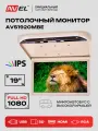 Потолочный монитор для автомобиля AVEL AVS1920MBE, 19, 1920 х 1080, с медиаплеером, бежевый