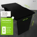 Игровой компьютерный стол FLY 120х68х75 черный с черной кромкой