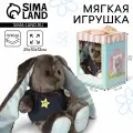 Мягкая игрушка Малыш Lu в жилете, заяц