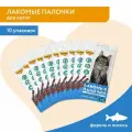 Лакомство Мнямс лакомые палочки 13,5 см для кошек с форелью и лососем (3х5 г)*10 шт