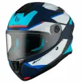 Шлем интеграл для мотоциклистов MT TARGO S KAY Matt Blue White L
