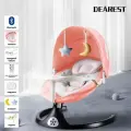 Электрокачели Для Новорожденных 0-12 Месяцев, Кресло-качалка Шезлонг Электрический Детский, DEAREST S0008-, розовый