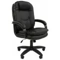 Компьютерное кресло для дома и офиса CHAIRMAN HOME 668 LT, ткань велюр, черный, механизм качания мягкие подлокотники