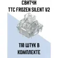 Механические Свитчи TTC Frozen Silent V2, линейные, бесшумные, 110шт
