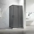 Душевой угол Veconi Rovigo RV-27B, 800х800х1900, черный, стекло тонированное