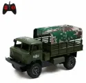 Радиоуправляемая игрушка - Грузовик Военный, работает от батареек, цвет зеленый, 1 шт.