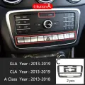 Для Mercedes Benz A Class W176 GLA X156 CLA аксессуары для салона автомобиля, кондиционер, CD, консоль, панель, накладка, Стайлинг автомобиля C Type