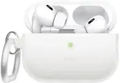 Силиконовый чехол с карабином для AirPods Pro 2, Elago Nightglow Blue (New)