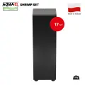 Тумба под аквариум AQUAEL SHRIMP SET DUO, ДСП, влагостойкая, черная, 35х35х90 см