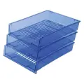 Набор лотков горизонтальных для бумаги BRAUBERG Office тонированных 237255/237256/237257/237258/237259/237260/237261 3 27 см синий 3 шт. 1 шт.
