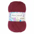 Пряжа ARACHNA JASMIN 80% хлопок, 20% полиэстер 5 шт. х 100 г 250 м №159 винный
