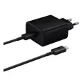 СЗУ Samsung Оригинал Super Fast Charge 45W 3A USB-C + кабель Type-C - Type-C 5A (EP-TA845XBEG) Black
