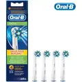 Набор насадок Oral-B Cross Action EB50, для электрической зубной щетки, белые, 4шт.