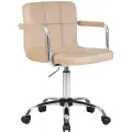 Офисное кресло для персонала DOBRIN TERRY, LM-9400, бежевый велюр (MJ9-10)