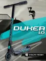 Самокат трюковой Tech Team Duker 1.0, черно-бирюзовый