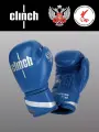 Боксерские Перчатки Olimp Clinch 16 oz, синие, искусственная кожа, липучка