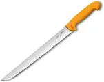 Нож для отбивной и стейка VICTORINOX Swibo, с прямым лезвием 31 см, жёлтый 5.8433.31