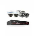4MP 8CH POE Система видеонаблюдения купольной IP-камеры и металлической камеры