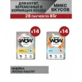 Пауч Влажный корм для котят, беременных и кормящих кошек AlphaPet WOW Superpremium, Микс вкусов, 85г * 28шт
