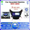 Магнитола TS18 6/128 Гб Android для Hyundai Elantra V MD (2010-2013) / Автомагнитола Андроид Хендай Элантра 5