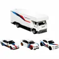 KNOW EASY-Набор из четырех Машинок Hot Wheels Premium FLEET FLYER+2016 BMW M2+BMW M3 E46+2001 BMW M5 E39
