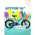 Велосипед детский для мальчика AIST STITCH 14 колеса, 1 скорость, умеренно-бирюзовый/бриллиантово-синий