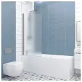 Душевая шторка GuteWetter 4107067247, 150х55 см, хром матовый