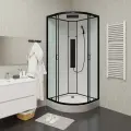Душевая кабина Parly AMI 90х90 стекло прозрачное/профиль черный
