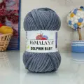 Пряжа Dolphin baby (HIMALAYA), тем. серый - 80367, 100% полиэстер, 5 мотков, 100 г, 120 м.