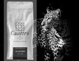 Кофе в зернах 100% CUATTRO Allegro 1 кг, арабика/робуста, для эспрессо, средняя обжарка