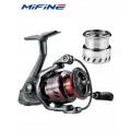Катушка рыболовная MIFINE GREEK X 1000F, 6+1 подшипник, для рыбалки, для спиннинга, для фидера, две алюминиевые шпули, ручка алюминиевая