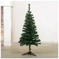 Ёлка простая 90 см, d иголок 4 см, веток 90 шт, пластик подставка