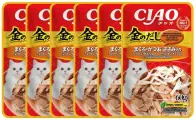 Inaba Ciao Kinnodashi Влажный корм для кошек Тунец Магуро и тунец Кацуо с куриным филе 60г*6шт