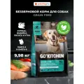 GO'KITCHEN Беззерновой корм для пожилых собак всех пород с индейкой, курицей, лососем и уткой, GRAIN FREE SENIOR 4 Meat Recipe, 9,98 кг