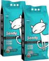 SANDY OCEAN BREEZE наполнитель комкующийся для туалета кошек с ароматом океанского бриза (10 + 10 кг)