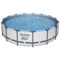 Каркасный бассейн Bestway Steel Pro Max 457х107 см, фильтр-насос в комплекте,14970л, белый