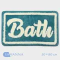 Коврик для ванной, для туалета SAVANNA Bath, 50×80 см, голубой