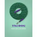 Поводок для собак/ поводок-перетяжка TheDog, для собак средних и маленьких пород, длина 3 м, зеленый.