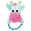 Игрушка   для собак  ZOLUX Корова с кольцом (480070TUR),  бирюзовый, 1шт.